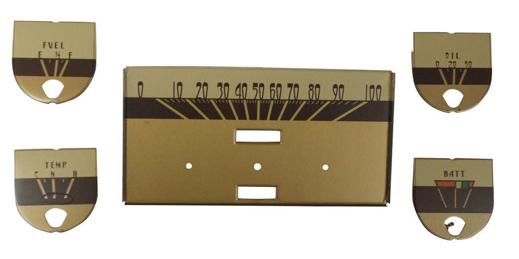 Gauge Face Kit; 1940 Deluxe