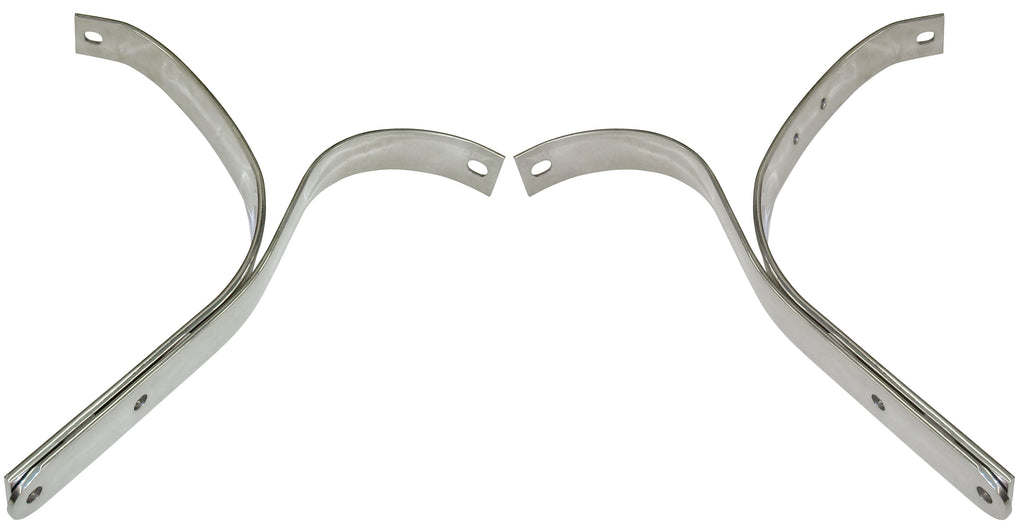 Front Bumper Braces (Stainless); 1940 Standard, 1940-41 Pickup