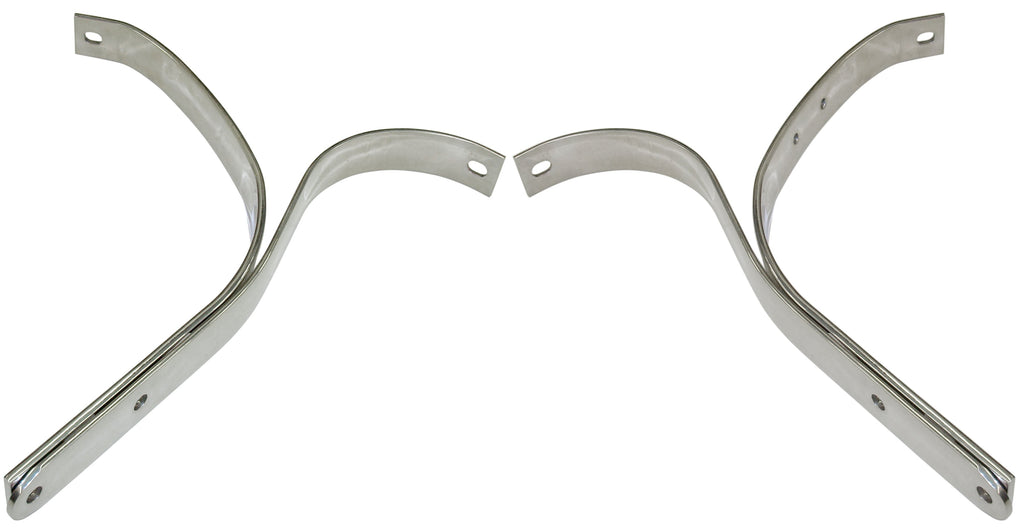 Front Bumper Braces (Stainless); 1940 Deluxe