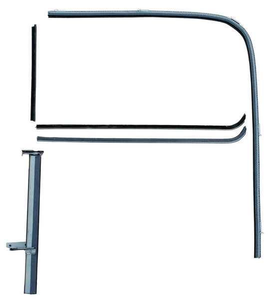 Front Door Window Channel Kit (Stainless); 1940 Tudor