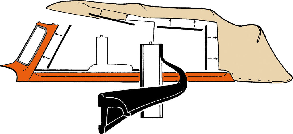 Window Seal (3/4 Wide); 1940-51 Convertible