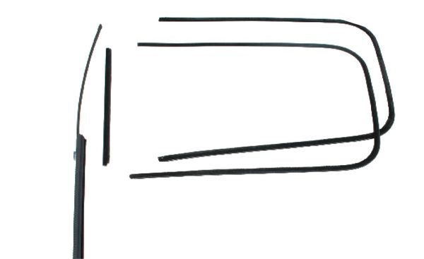 Front Door Window Channel Kit; 1941-42 Sedan Coupe, Tudor
