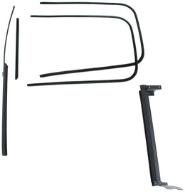 Front Door Window Channel Kit; 1941-42 Coupe, Fordor