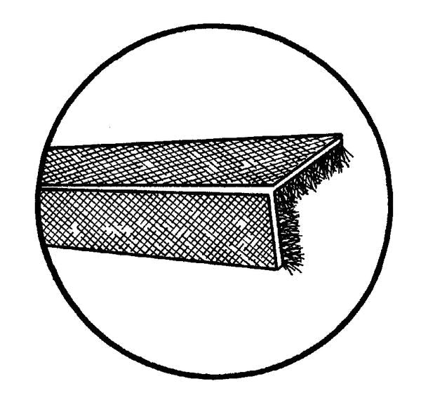 Vent Window Glass Edge Seals; 1941-42 Coupe, Tudor, Fordor