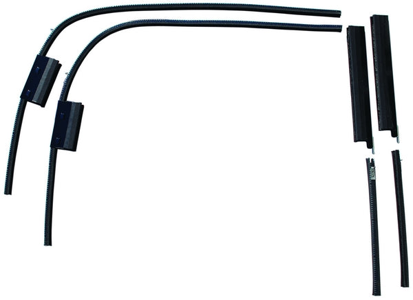Front Door Window Channel Kit (Center Mount); 1934 5W Coupe, Fordor