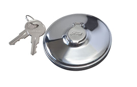 Ford Script Locking Gas Cap; 1932-48 Car, 1932-50 Pickup