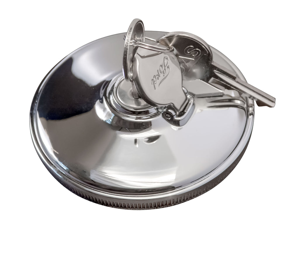 Ford Script Locking Gas Cap; 1932-48 Car, 1932-50 Pickup