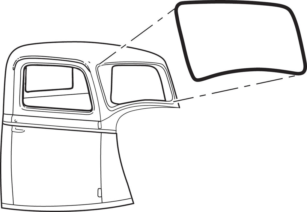 Windshield Seal; 1935-36 Closed Car, Pickup