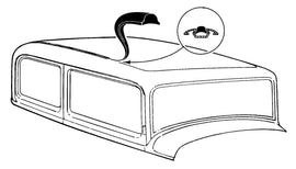 Top Trunk Retainer Seal; 1935-36 Coupe, Sedan