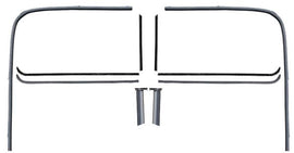 Window Channel Kit (w/ Fuzzy); 1935-37 Pickup