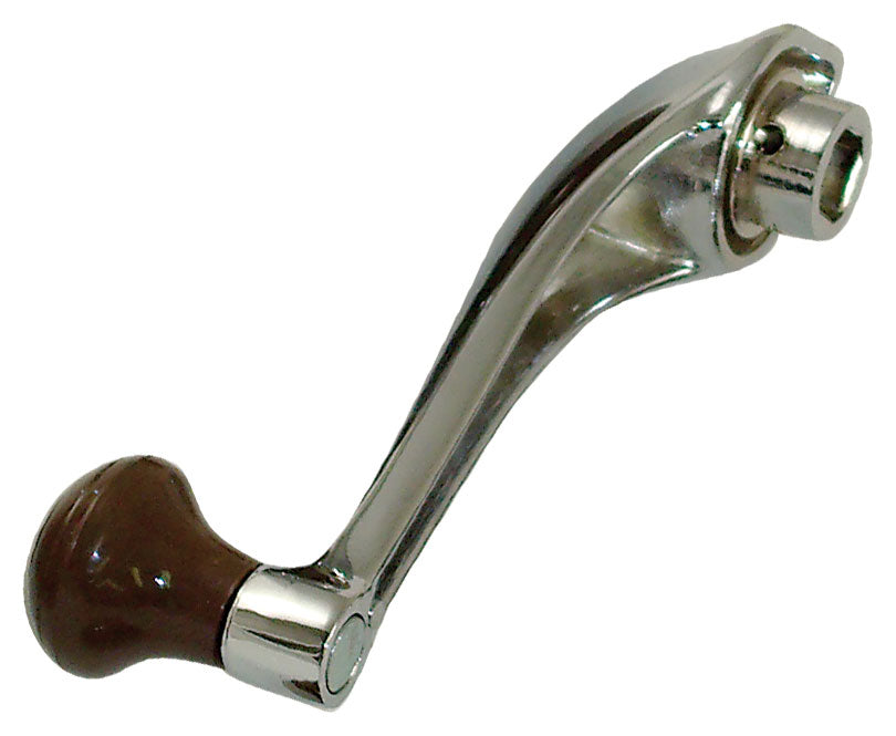 Door Window Crank (Chrome/Chocolate); 1946 Deluxe