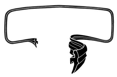 Windshield Seal; 1937-39 Closed Car, Pickup