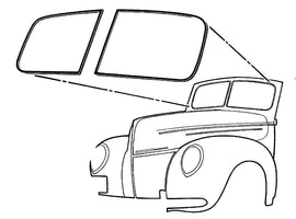 1937-40 CONVERTIBLE, WAGON WINDSHIELD SEAL
