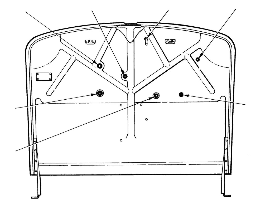 Firewall Grommet Kit; 1932 Car, Pickup