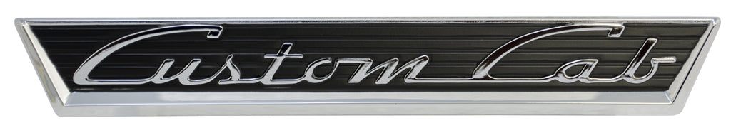Door Name Plate, Custom Cab; 1955-56 Pickup