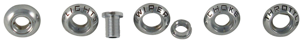 Dash Knob Bezel Kit; 1956 Pickup