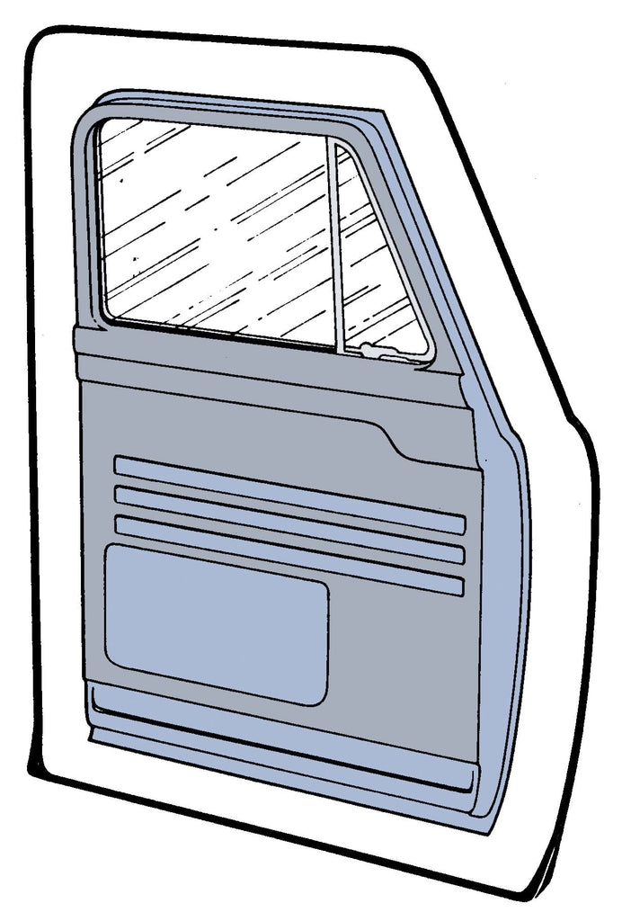 Door Seals; 1953-55 Pickup