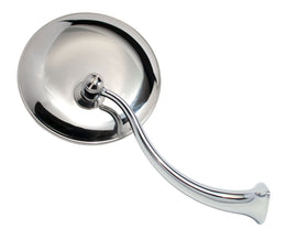 Swan Neck Rearview Mirror w/ Round Head, RH
